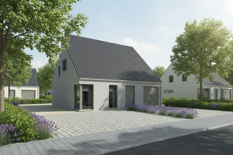Nieuw te bouwen alleenstaande woning te Ruddervoorde.
